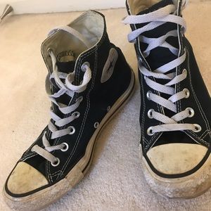 Black All-Star high top converse